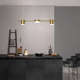 Pendul LED 70cm 30W cu Telecomanda Urban 3 Tipuri de Lumini Auriu