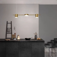 Pendul LED 70cm 30W cu Telecomanda Urban 3 Tipuri de Lumini Auriu