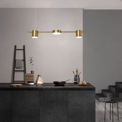 Pendul LED 70cm 30W cu Telecomanda Urban 3 Tipuri de Lumini Auriu