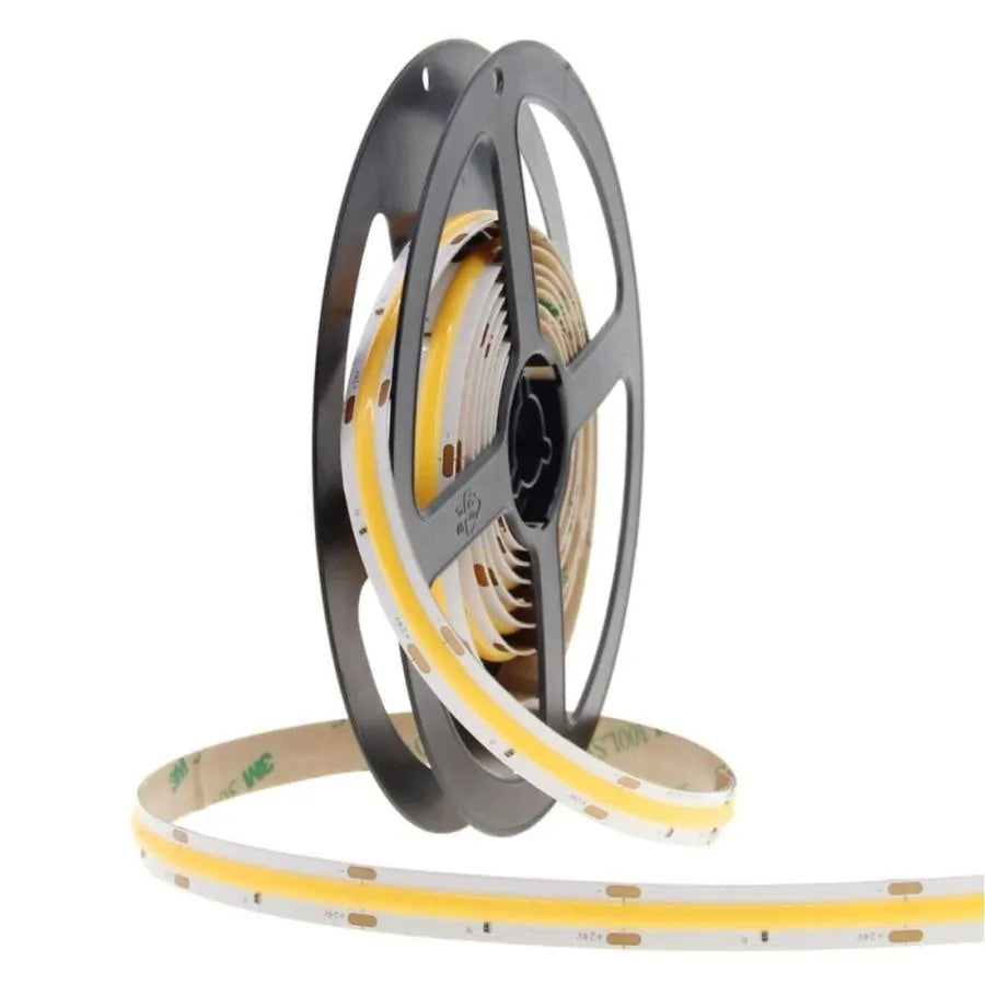 Banda LED COB 12V Lumina Calda 12W/m 10m/rola