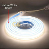 Banda LED COB 220V IP65 Lumina Neutra 8W/m 100m/rola Alimentator Inclus