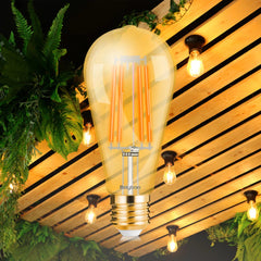 Bec LED Filament ST64 E27 Lumina Calda 2700K 6W 550LM