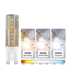 Bec LED G9 9W 3 Tipuri de Lumini 3000K 4000K 6500K