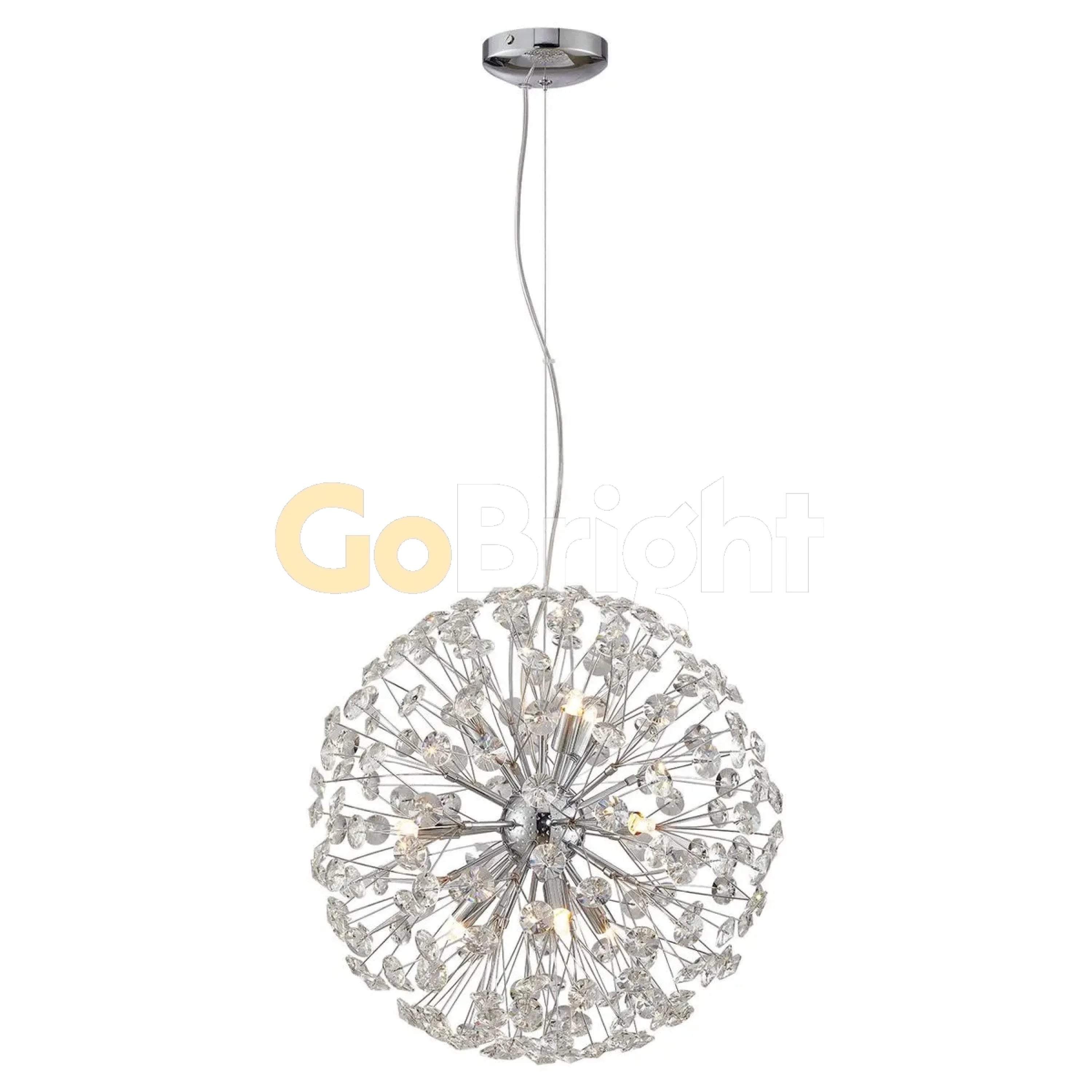 Candelabru Comet Diametru 40cm Argintiu