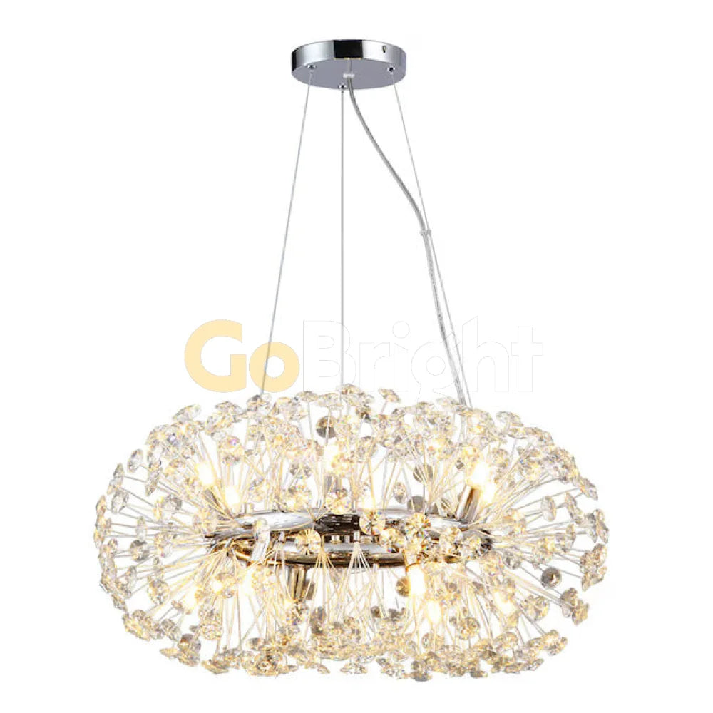 Candelabru Comet Oval Diametru 40cm Argintiu