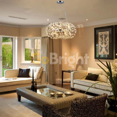 Candelabru Comet Oval Diametru 40cm Argintiu