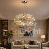 Candelabru Comet Oval Diametru 40cm Argintiu