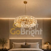 Candelabru Comet Oval Diametru 40cm Auriu