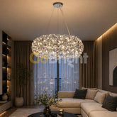 Candelabru Comet Oval Diametru 60cm Argintiu