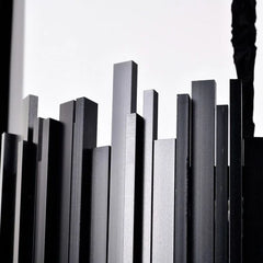 Candelabru Lauren Diametru 80cm x 30cm Negru