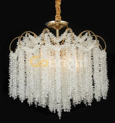 Candelabru Crux Diametru 30cm Auriu + Alb