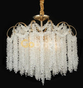 Candelabru Crux Diametru 50cm Auriu + Alb