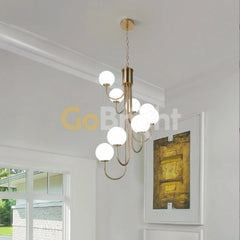 Candelabru Globuri Ziva 8xE27 Auriu