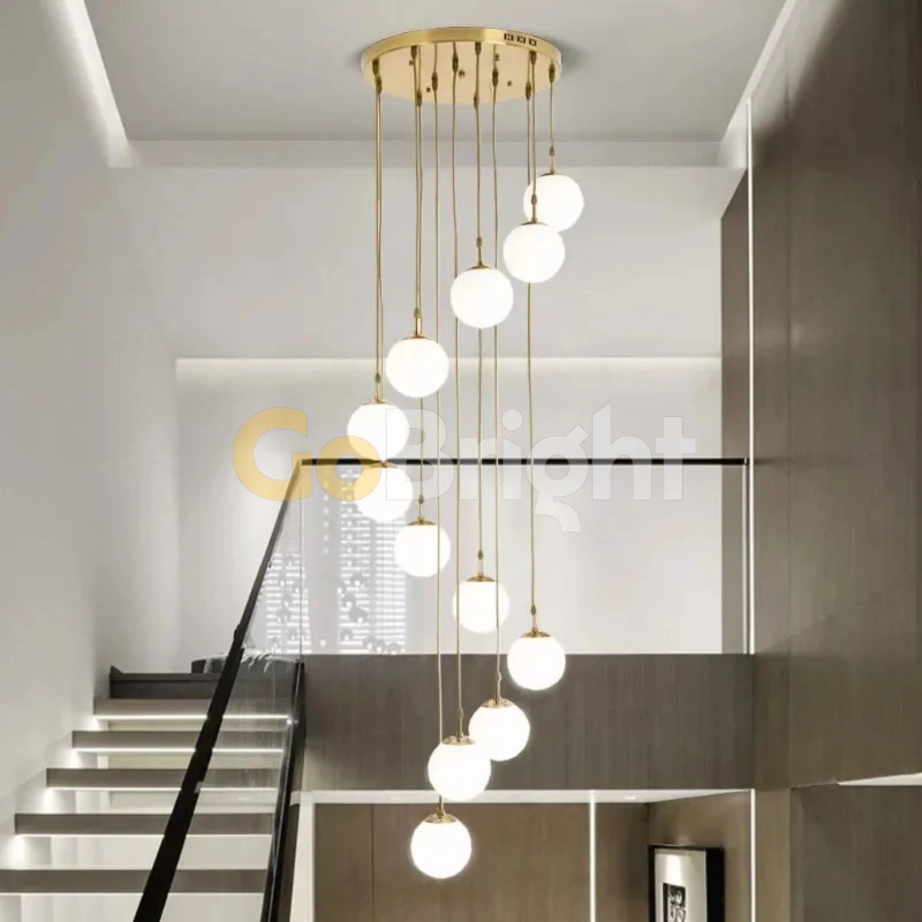 Candelabru Globus 12xE27 Diametru 40cm Auriu