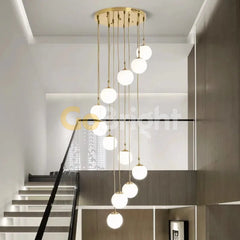 Candelabru Globus 12xE27 Diametru 40cm Auriu