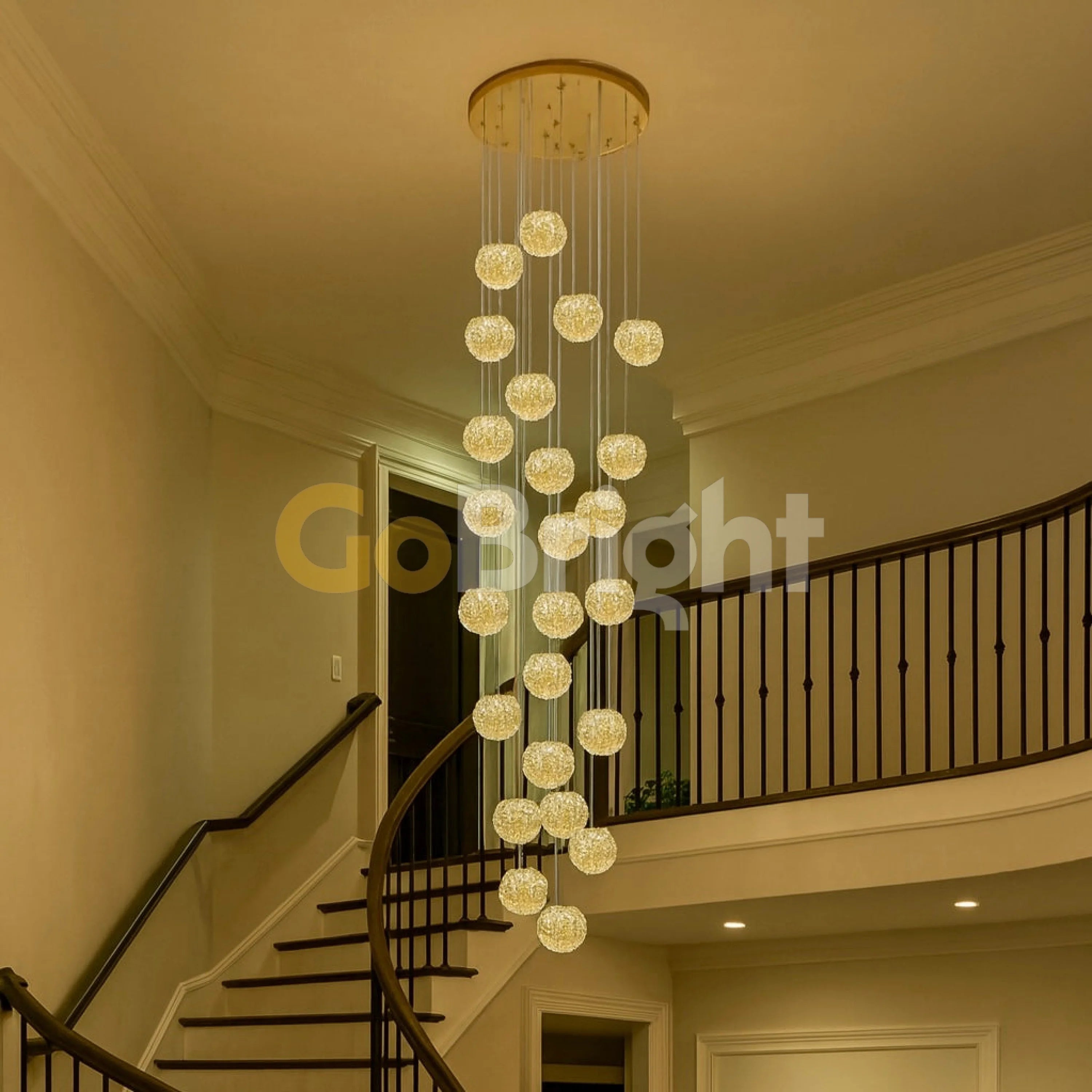 Candelabru Glow 20xG9 Diametru 50cm Auriu