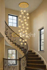 Candelabru Glow 30xG9 Diametru 60cm Auriu