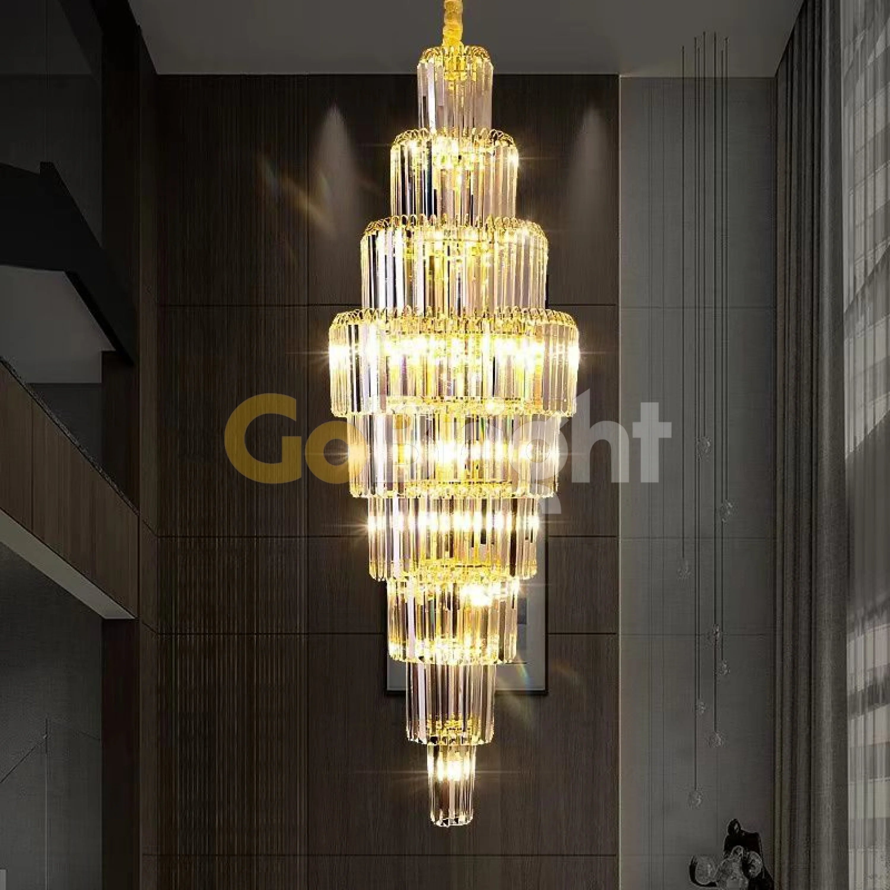Candelabru Ivory Lungime 230cm Diametru 60cm Auriu
