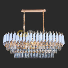 Candelabru Kimberly 80x30cm Alb + Auriu