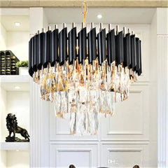 Candelabru Kimberly Diametru 30cm Negru + Auriu