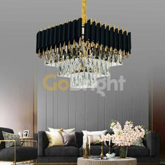 Candelabru Kimberly Diametru 30x30cm Negru + Auriu