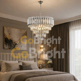 Candelabru Kimberly Diametru 40cm Argintiu