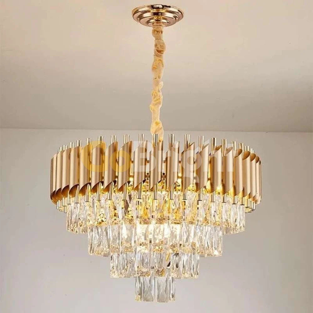 Candelabru Kimberly Diametru 40cm Auriu