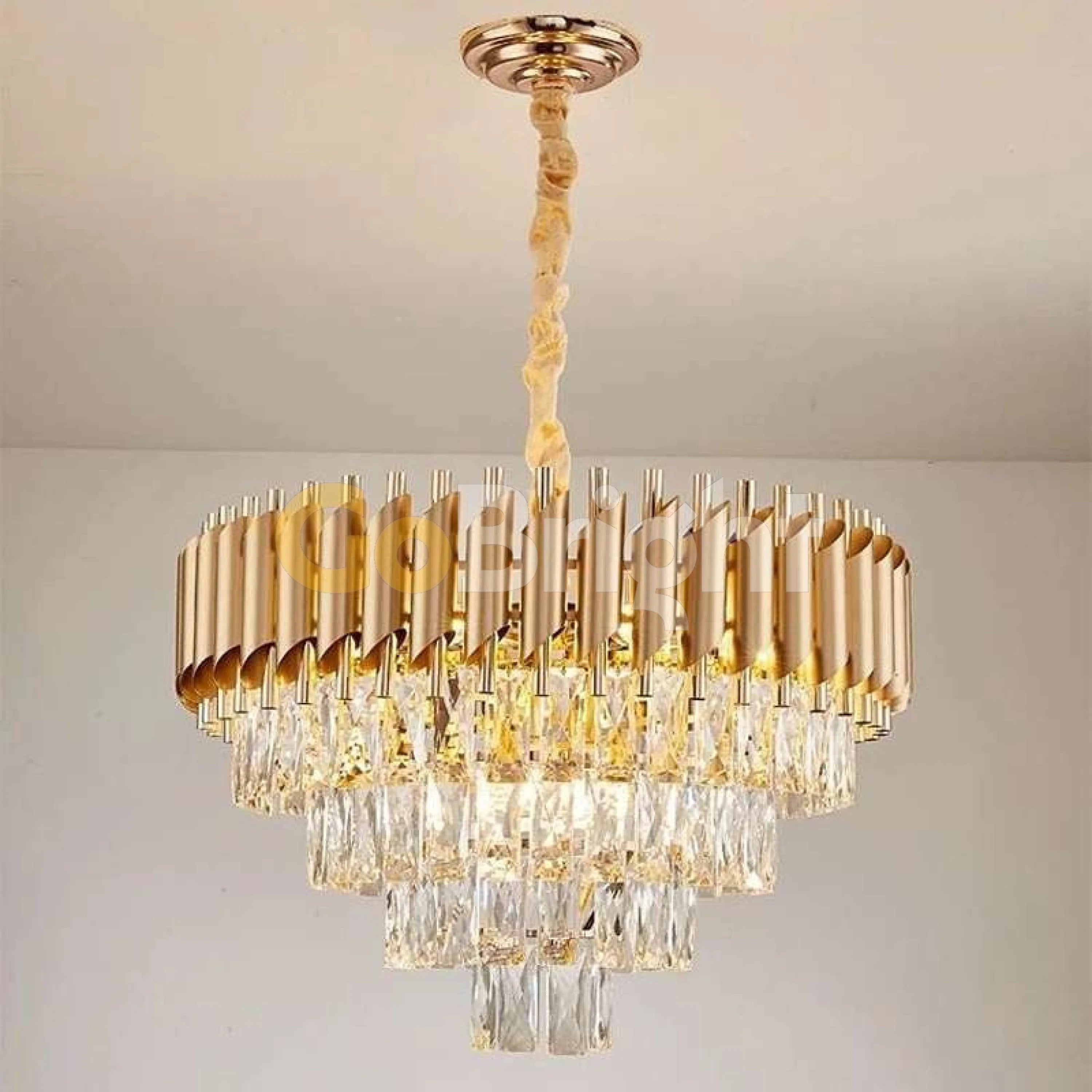 Candelabru Kimberly Diametru 40cm Auriu