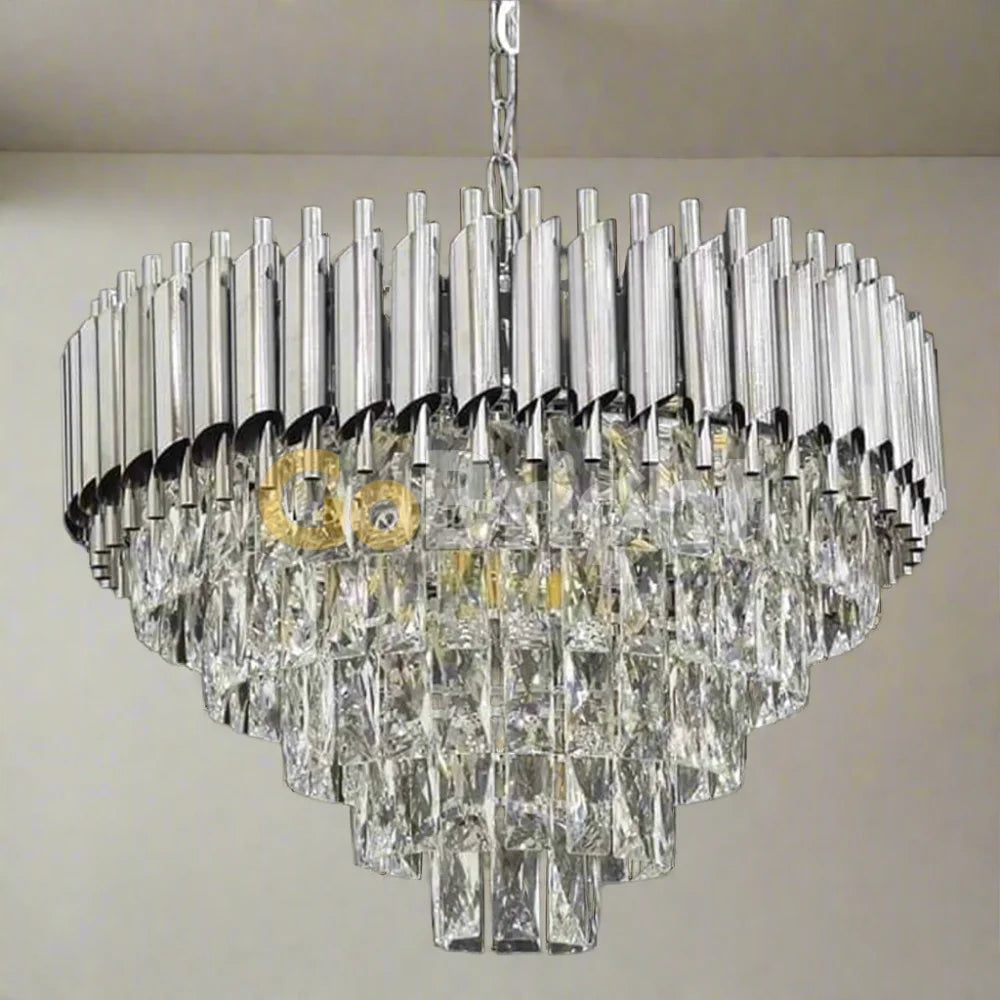 Candelabru Kimberly Diametru 50cm Argintiu