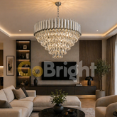Candelabru Kimberly Diametru 50cm Argintiu