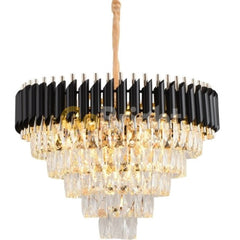 Candelabru Kimberly Diametru 50cm Negru + Auriu