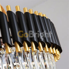 Candelabru Kimberly Diametru 75cm Negru + Auriu