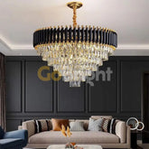 Candelabru Kimberly Diametru 75cm Negru + Auriu