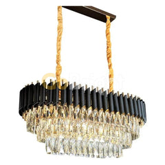 Candelabru Kimberly Diametru 80cm x 30cm Negru + Auriu