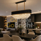 Candelabru Kimberly Diametru 80cm x 30cm Negru + Auriu