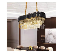 Candelabru Kimberly Diametru 80cm x 30cm Negru + Auriu