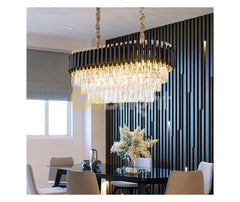 Candelabru Kimberly Diametru 80cm x 30cm Negru + Auriu