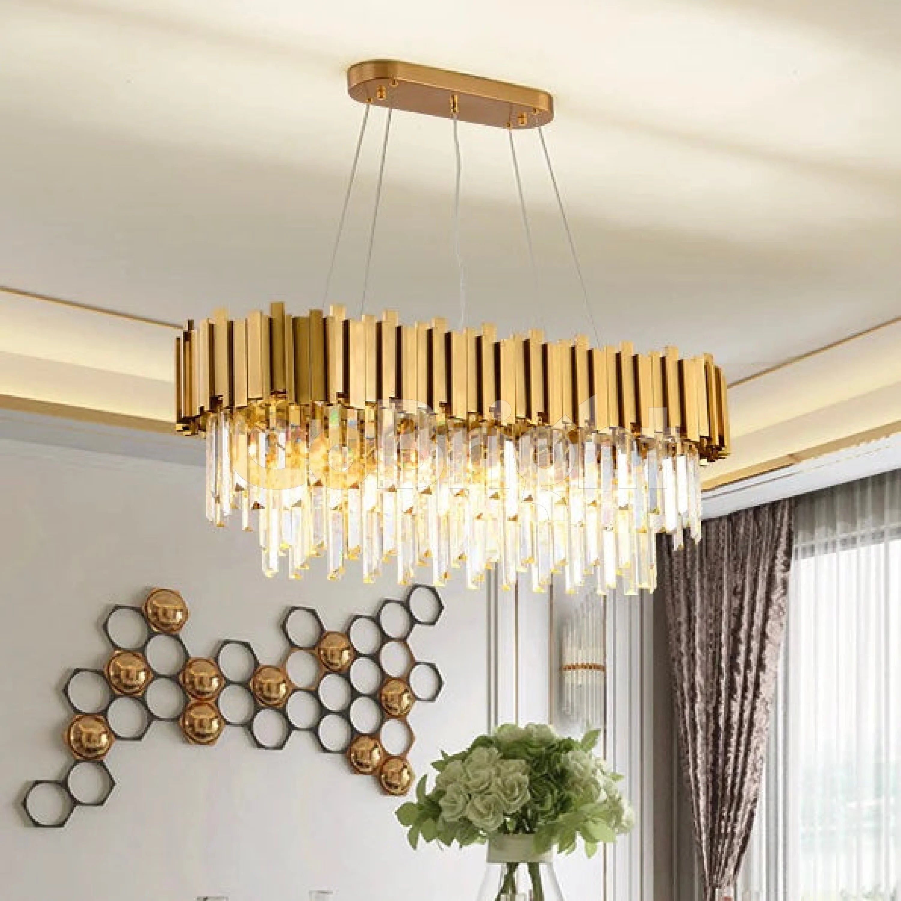 Candelabru Lauren Diametru 80cm x 30cm Auriu