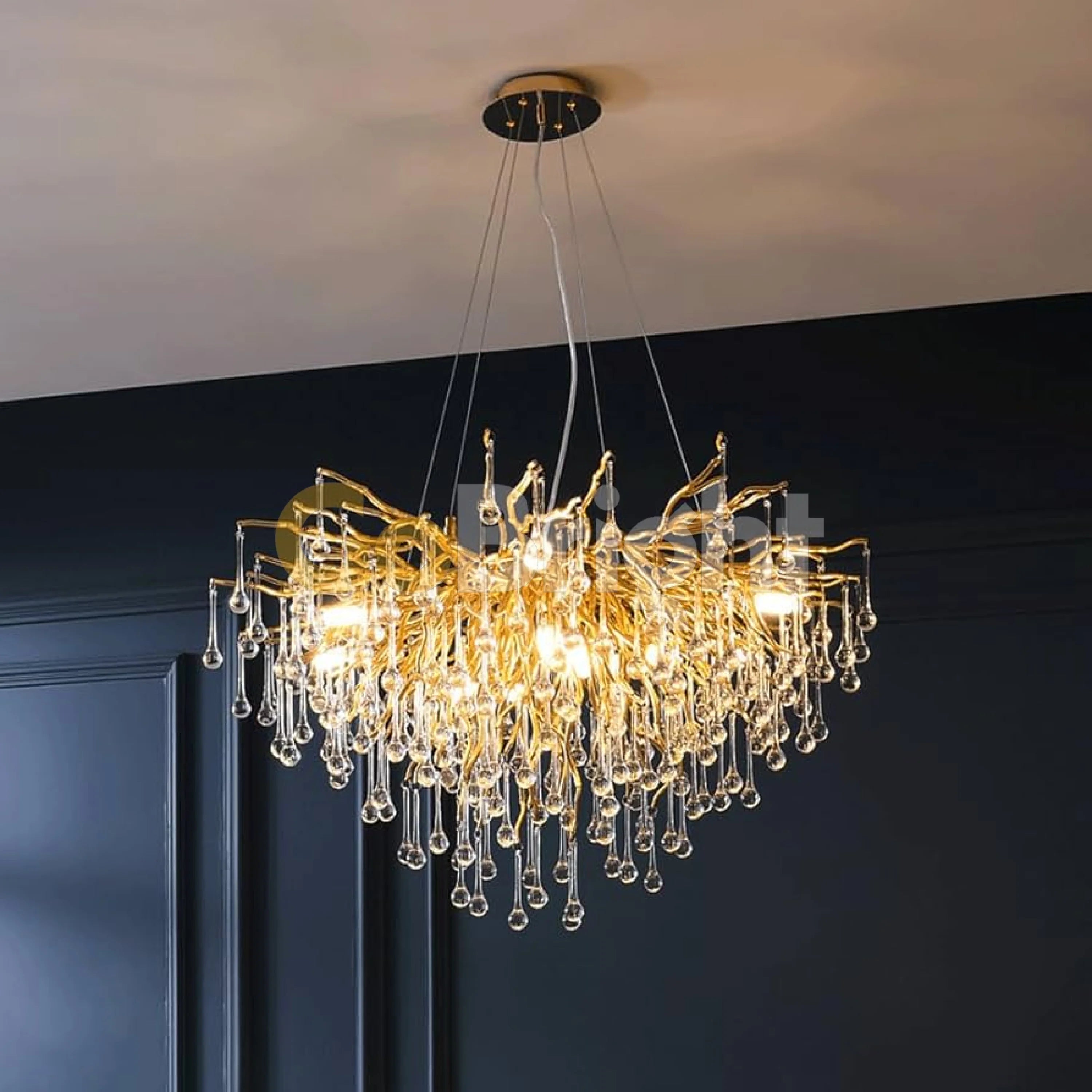 Candelabru Leon 60cm 6xE14 Auriu