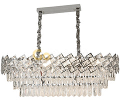 Candelabru Magnum Diametru 80cm x 30cm Argintiu