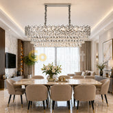 Candelabru Magnum Diametru 80cm x 30cm Argintiu