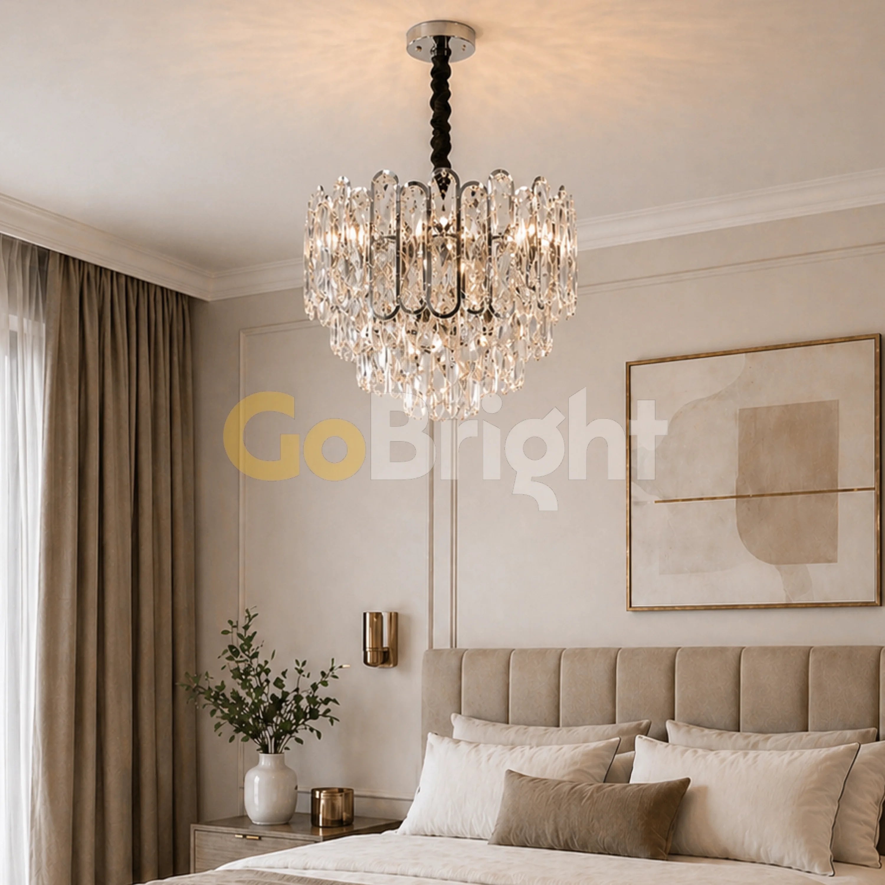 Candelabru Pavo Diametru 30cm Argintiu