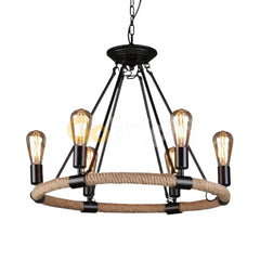 Candelabru Rustic Eagle 6xE27 Diametru 60cm Reglabil