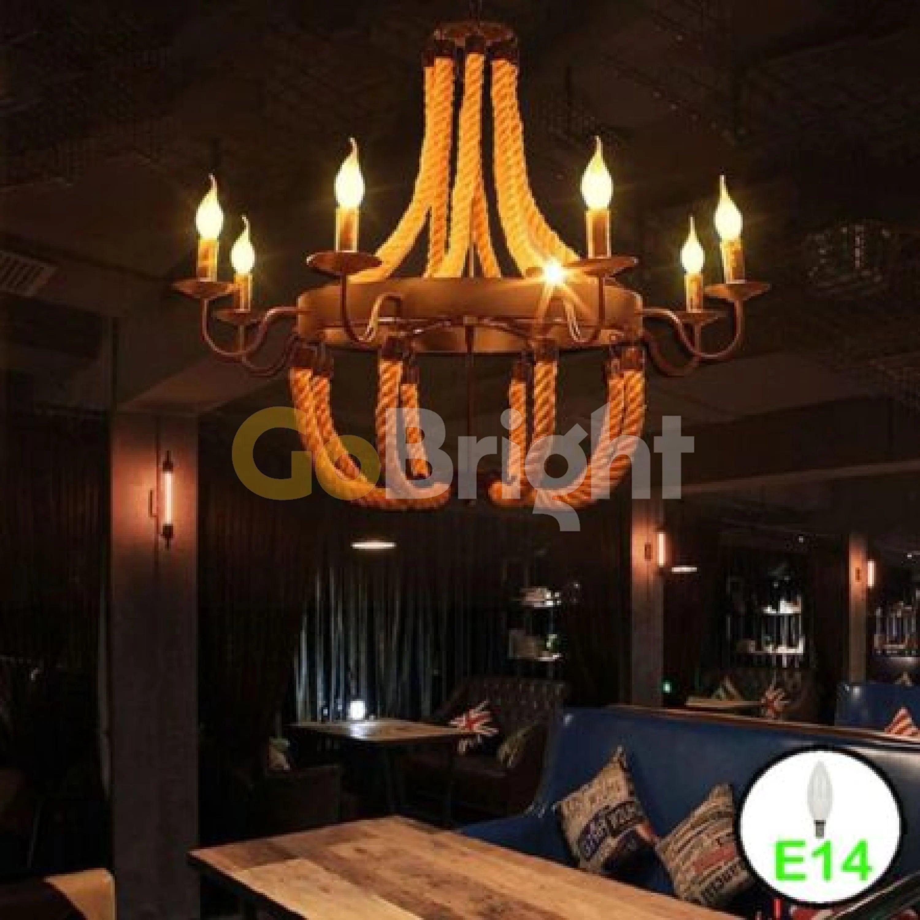 Candelabru Rustic Eagle 8xE14 Diametru 80cm