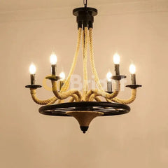 Candelabru Rustic Eagle 8xE14 Diametru 80cm Reglabil