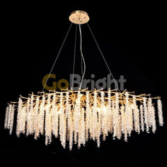 Candelabru Tigres 120x55cm 10xE14 Auriu