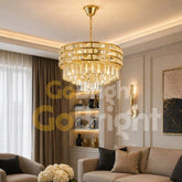 Candelabru Zergo 6xE27 Diametru 40cm Auriu