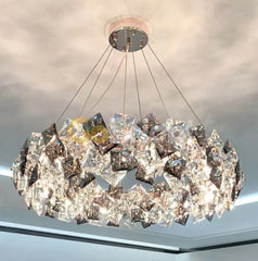 Candelabru Zion Diametru 40cm Argintiu