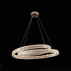 Pendul LED 60cm 100W cu Telecomanda Glo 3 Tipuri de Lumini Auriu