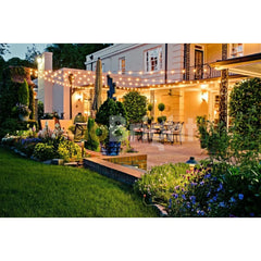 Ghirlanda Terasa 10m 10xE14 Fara becuri Negru